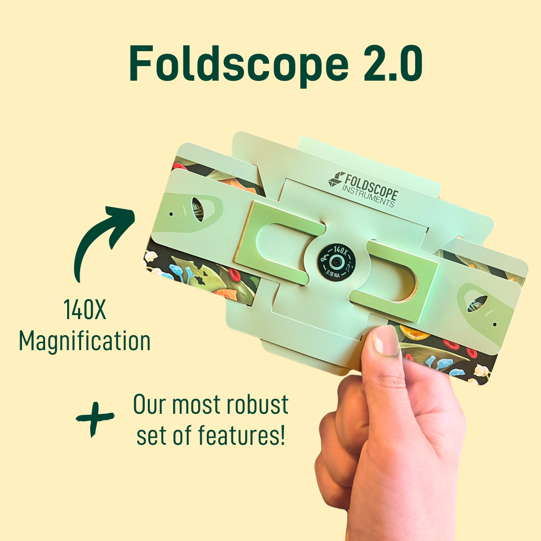 Basic Classroom Kit 2.0 (20 Foldscope 2.0 Paper Microscopes).