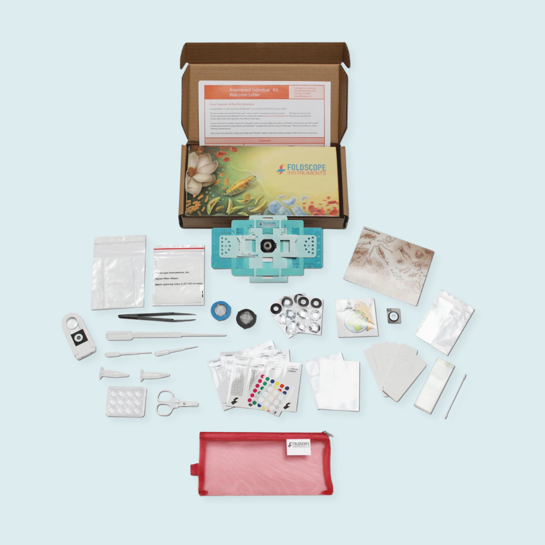 Assembled Individual Kit (1 Foldscope Paper Microscope)