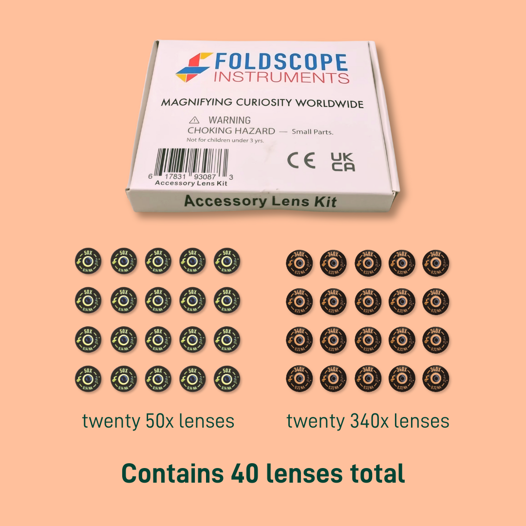 Lens Unit Accessory Lens Kit (Contains 20 units of 50x lenses + 20 units 340x le ...