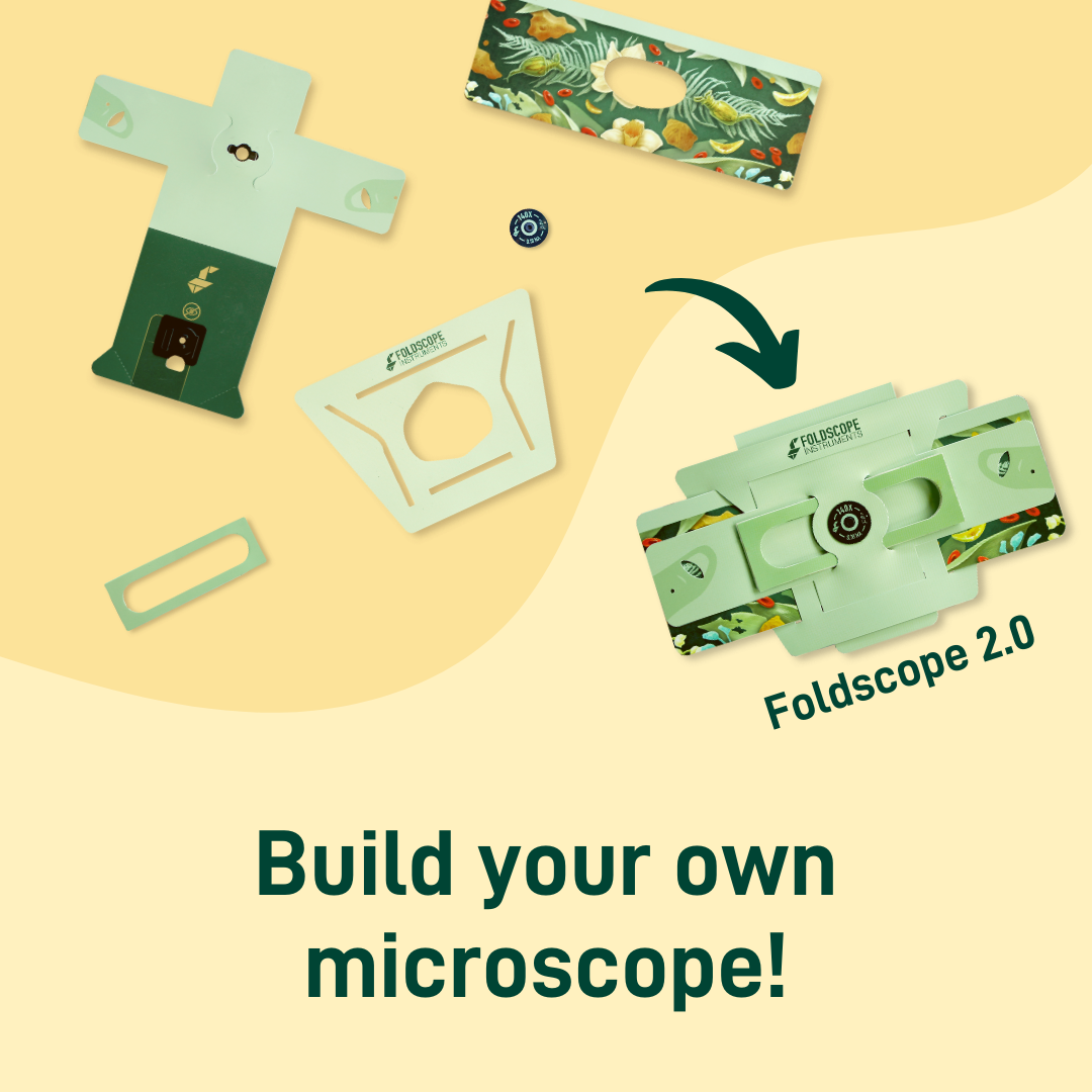 Large Classroom Kit 2.0 (100 Foldscope 2.0 Paper Microscopes)