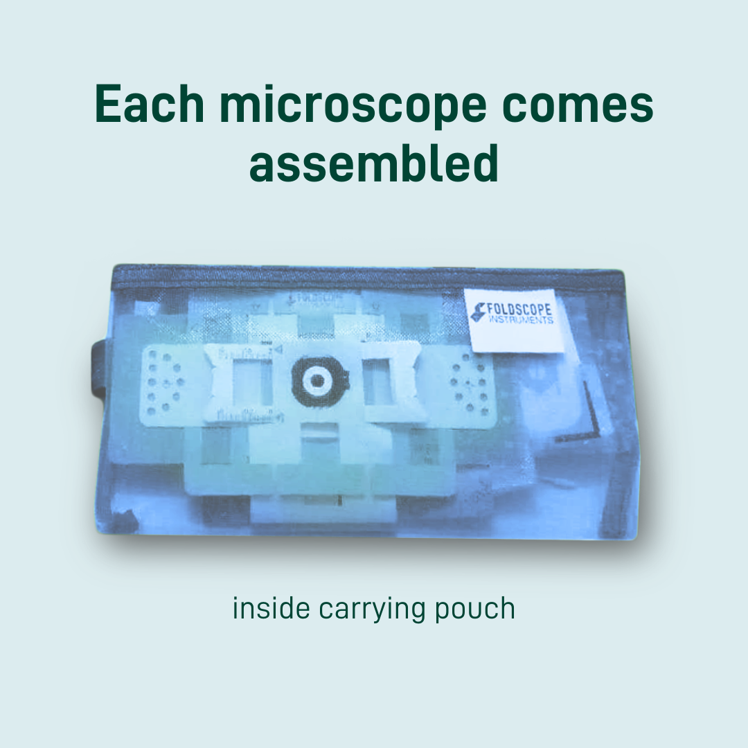 Assembled Classroom Kit (10 Assembled Foldscope Paper Microscopes)
