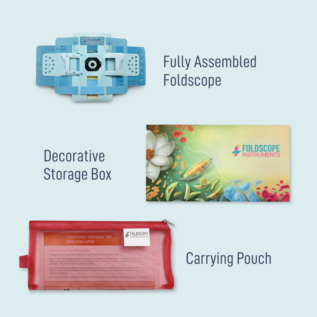 Assembled Individual Kit (1 Foldscope Paper Microscope). - Foldscope ...