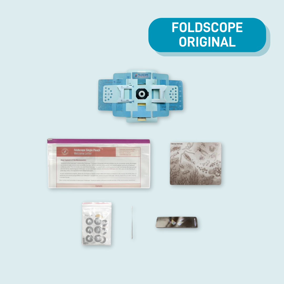 Assembled Single Pouch (1 Foldscope Paper Microscope)  -  Holiday Savings Event! - Save 15% effective 11/5/23 - 12/17/23