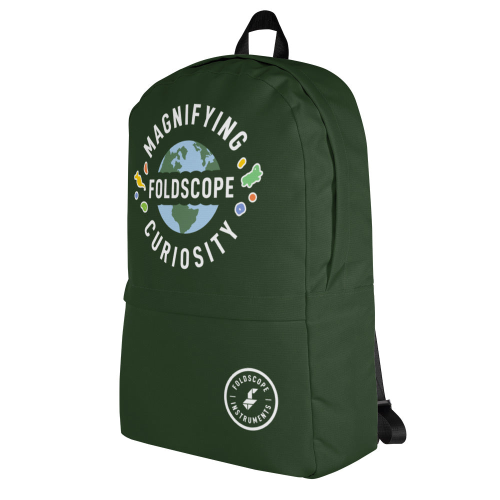 Curiosity Backpack - Dark Green - Foldscope Instruments, Inc.